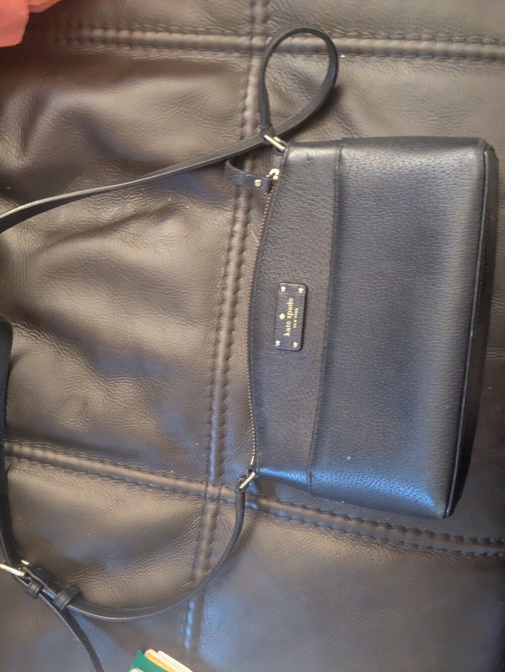 kate spade Black Leather Crossbody purse